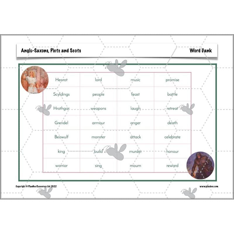 PlanBee Anglo-Saxons, Picts and Scots KS2 | Anglo-Saxons, Picts and Scots Lesson Pack by PlanBee