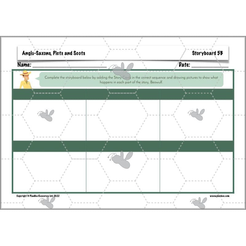 PlanBee Anglo-Saxons, Picts and Scots KS2 | Anglo-Saxons, Picts and Scots Lesson Pack by PlanBee