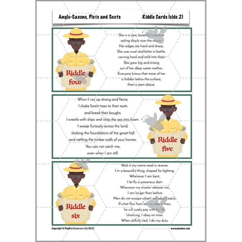 PlanBee Anglo-Saxons, Picts and Scots KS2 | Anglo-Saxons, Picts and Scots Lesson Pack by PlanBee