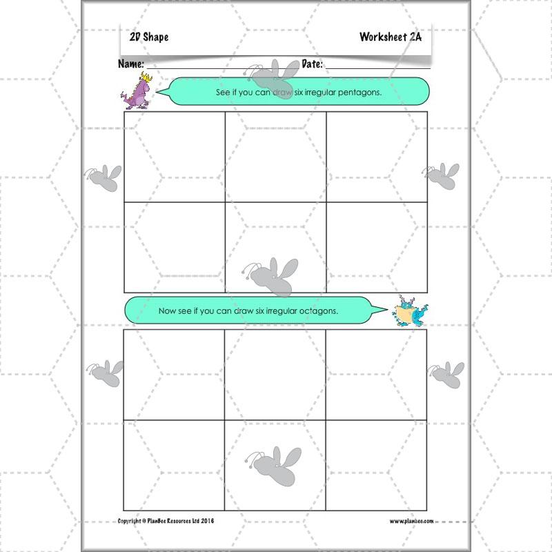 PlanBee 2D Shape Year 3 Maths Lesson Pack by PlanBee