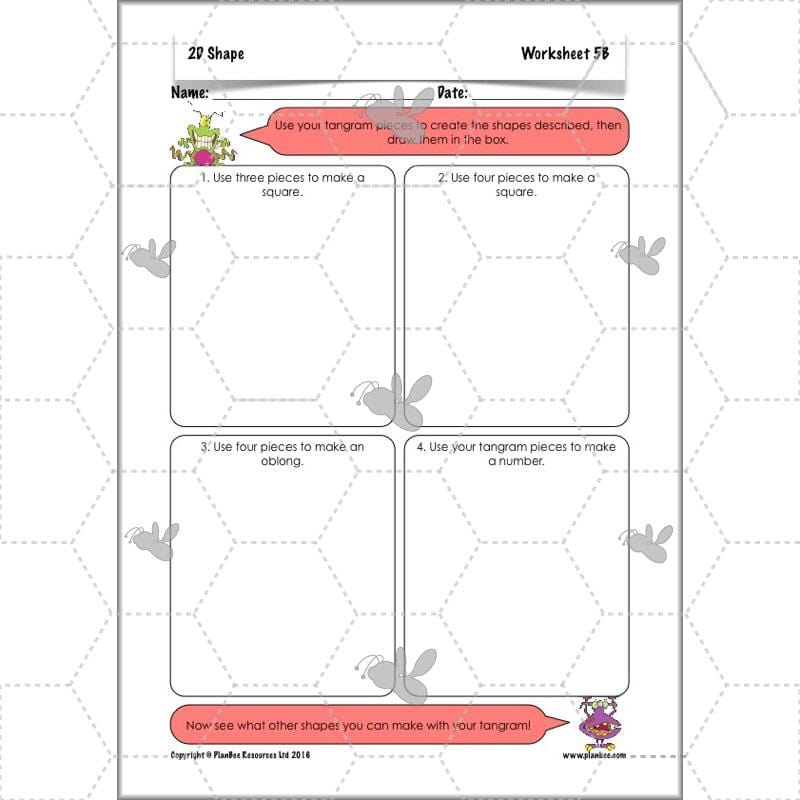 PlanBee 2D Shape Year 3 Maths Lesson Pack by PlanBee
