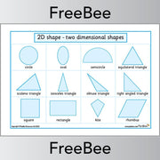 PlanBee FREE 2D Shape Posters by PlanBee