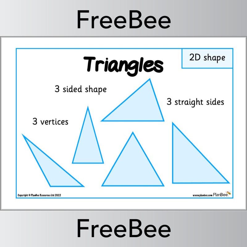 PlanBee FREE 2D Shape Posters by PlanBee