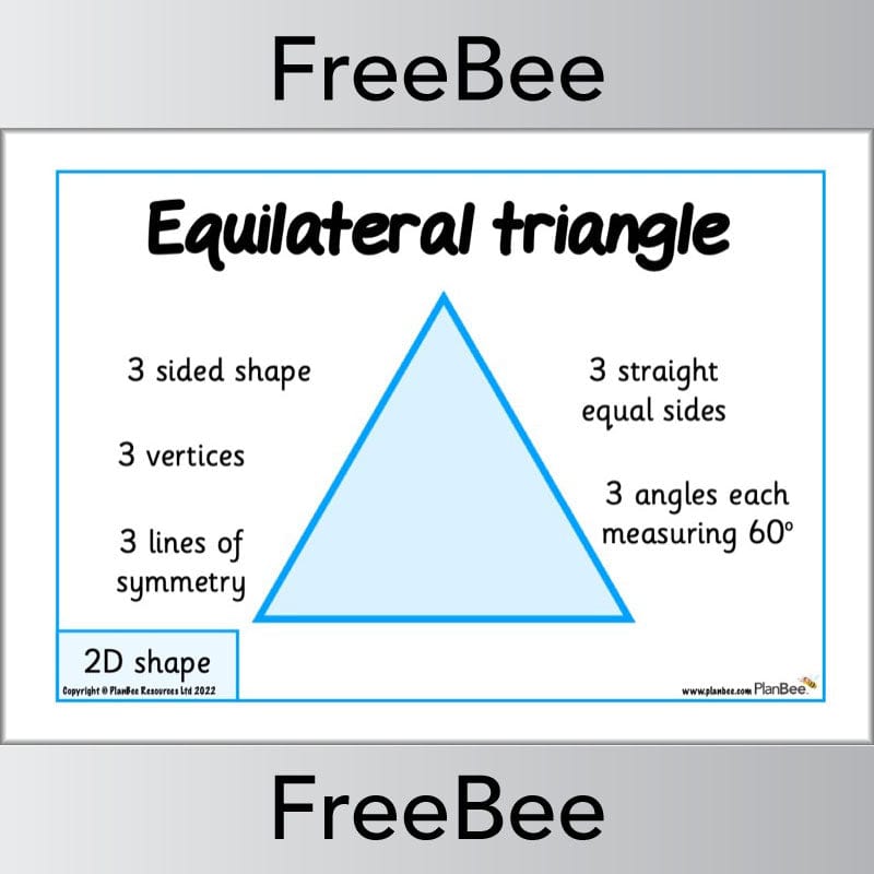 PlanBee FREE 2D Shape Posters by PlanBee