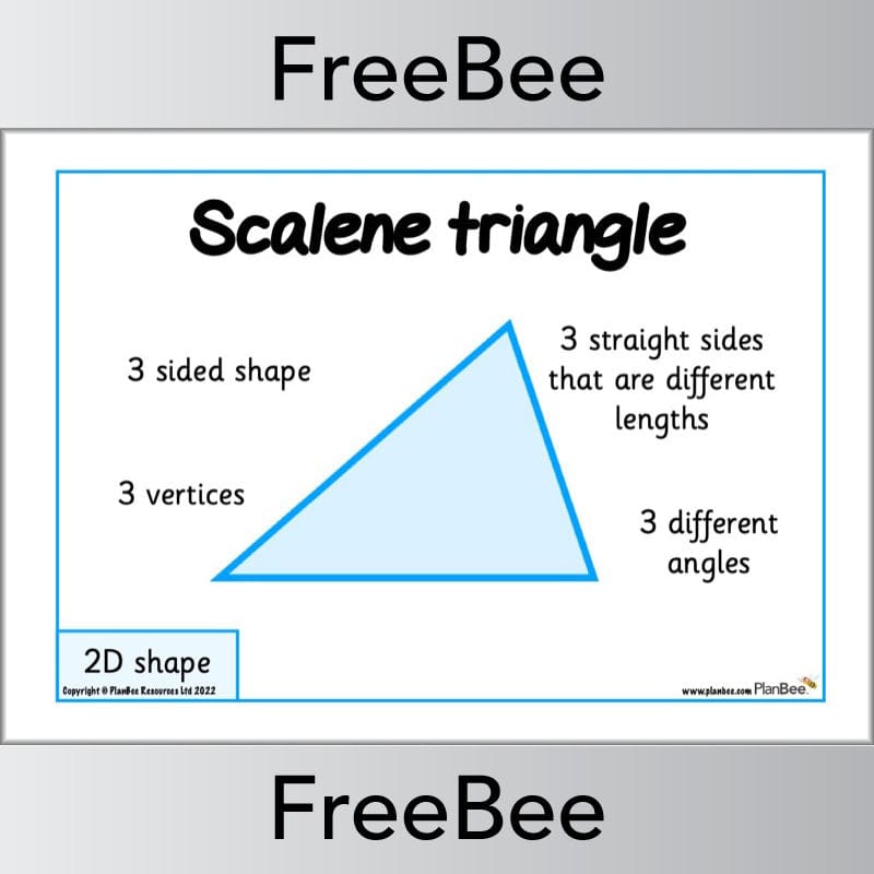 PlanBee FREE 2D Shape Posters by PlanBee
