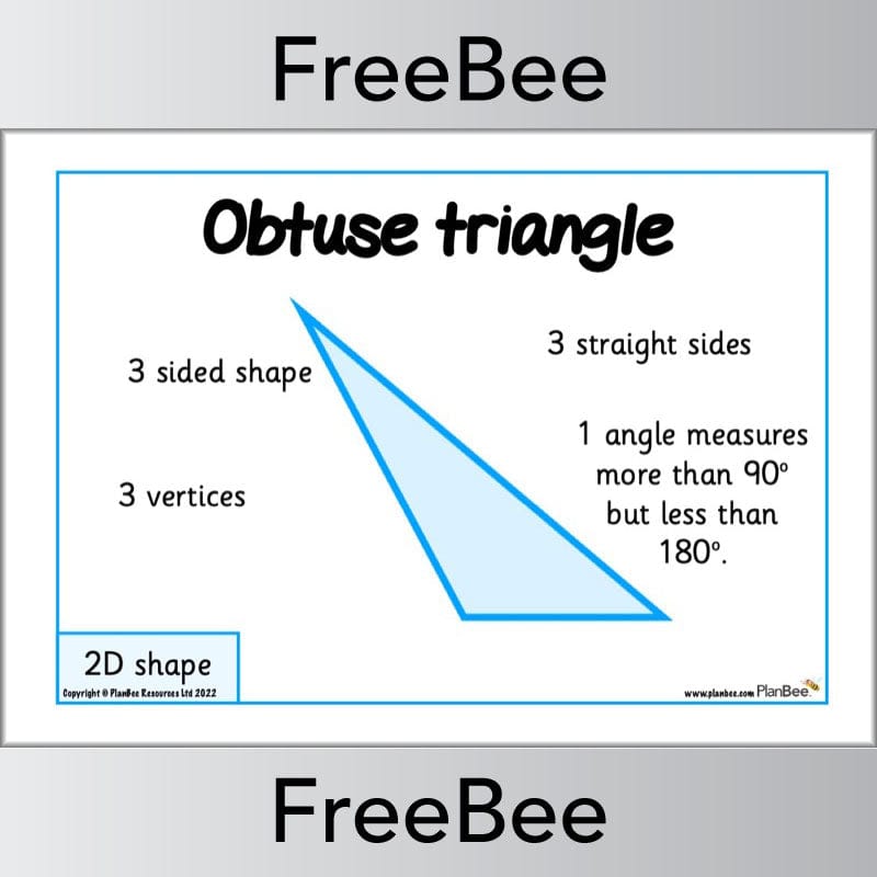 PlanBee FREE 2D Shape Posters by PlanBee