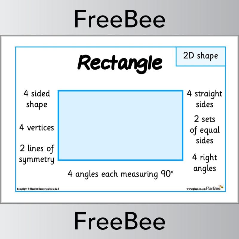 PlanBee FREE 2D Shape Posters by PlanBee