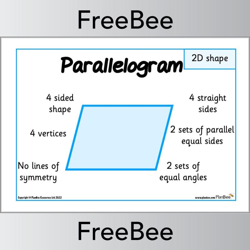 PlanBee FREE 2D Shape Posters by PlanBee