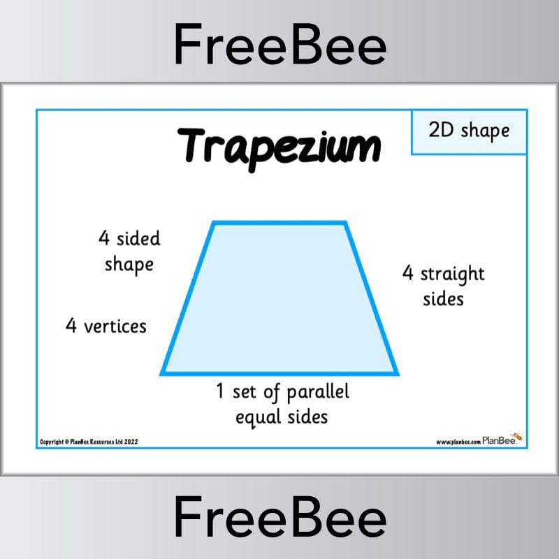 PlanBee FREE 2D Shape Posters by PlanBee
