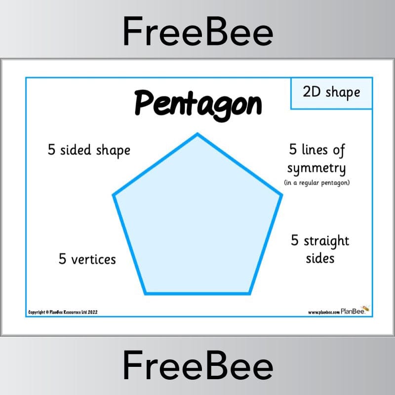 PlanBee FREE 2D Shape Posters by PlanBee