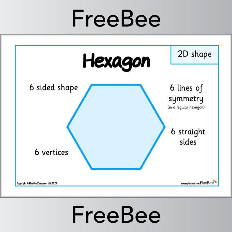 PlanBee FREE 2D Shape Posters by PlanBee