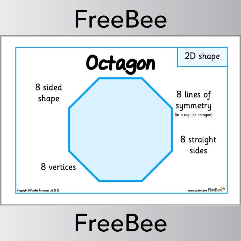 PlanBee FREE 2D Shape Posters by PlanBee