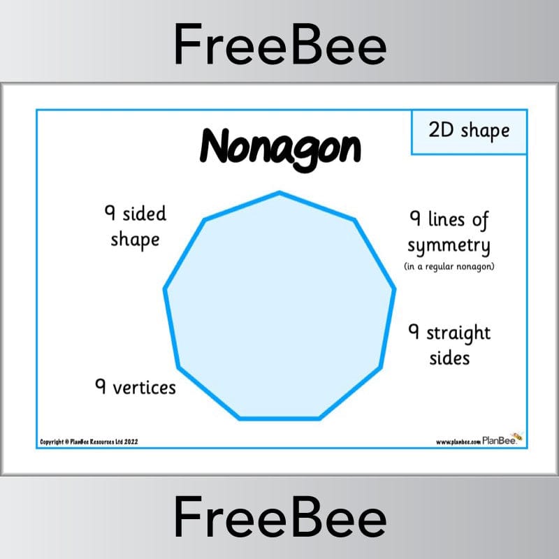 PlanBee FREE 2D Shape Posters by PlanBee