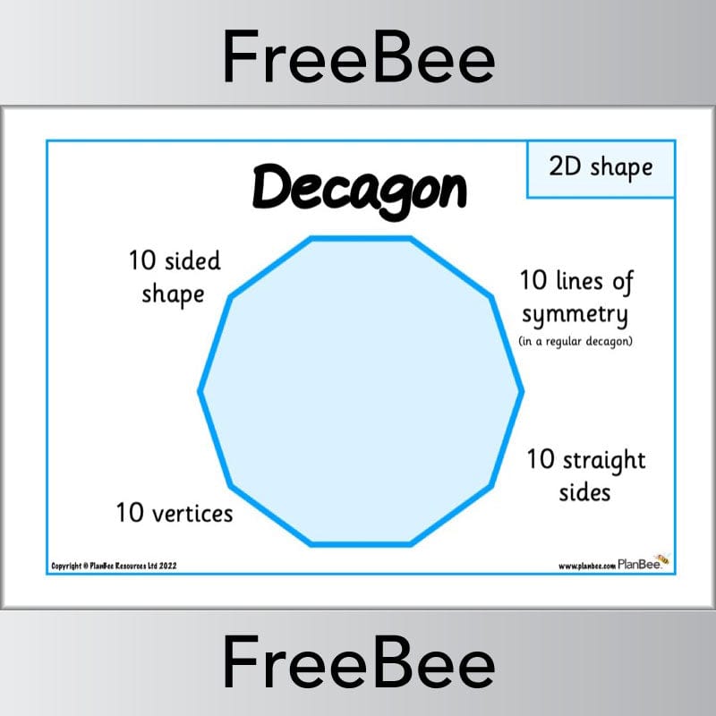 PlanBee FREE 2D Shape Posters by PlanBee