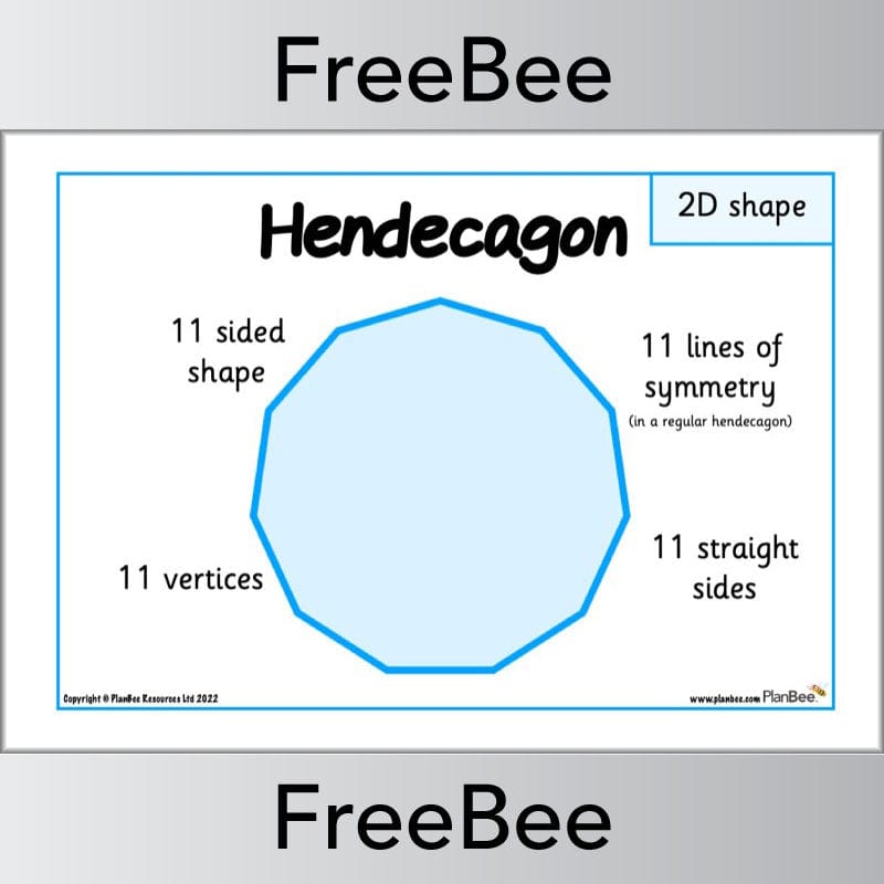 PlanBee FREE 2D Shape Posters by PlanBee