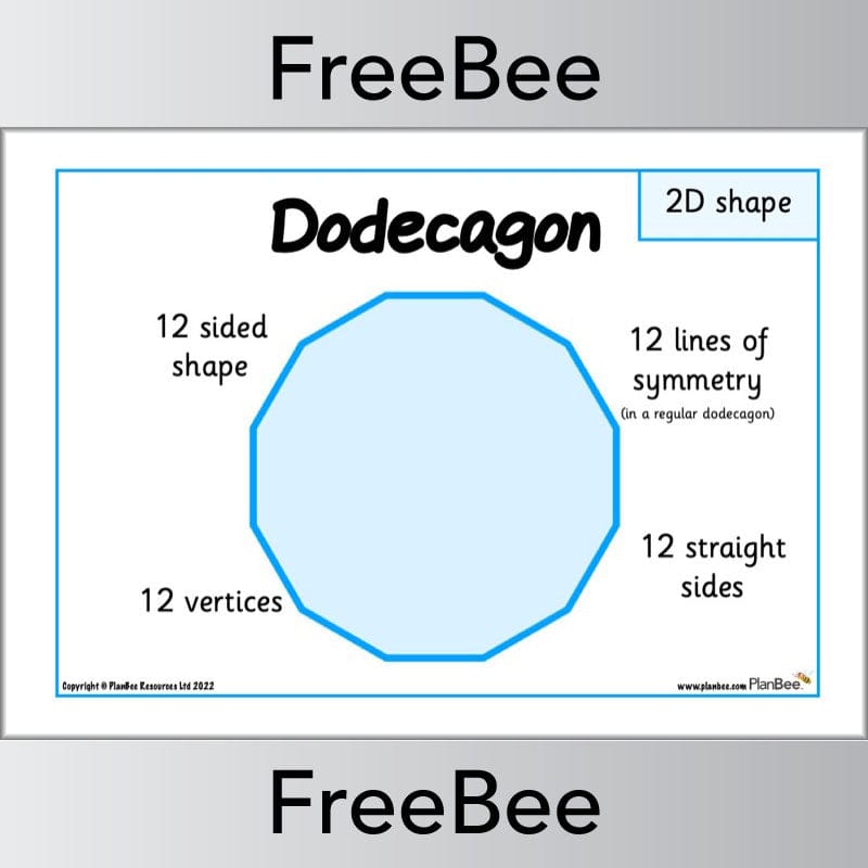 PlanBee FREE 2D Shape Posters by PlanBee