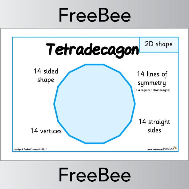 PlanBee FREE 2D Shape Posters by PlanBee