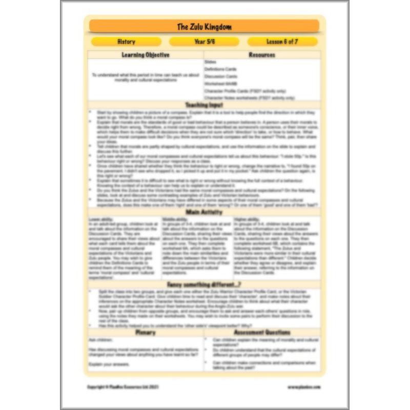 PlanBee The Zulu Kingdom KS2 | Zulu History Lessons by PlanBee