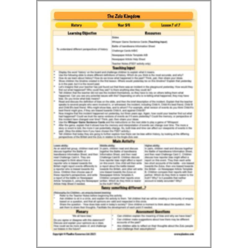 PlanBee The Zulu Kingdom KS2 | Zulu History Lessons by PlanBee