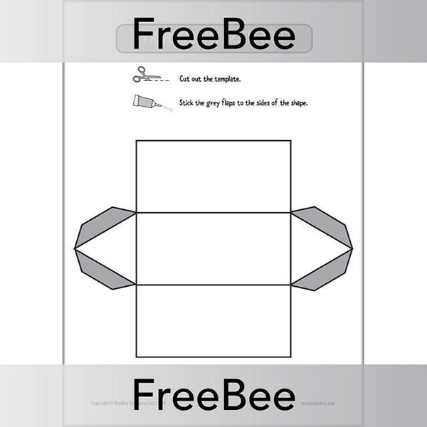PlanBee 3D Shape Nets Printable FREE Resource by PlanBee