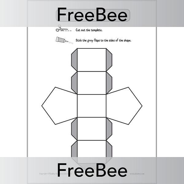 FREE Printable Nets of 3D Shapes Resource by PlanBee
