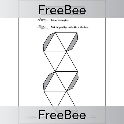 FREE Printable Nets of 3D Shapes Resource by PlanBee