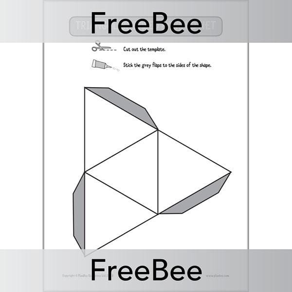 FREE Printable Nets of 3D Shapes Resource by PlanBee