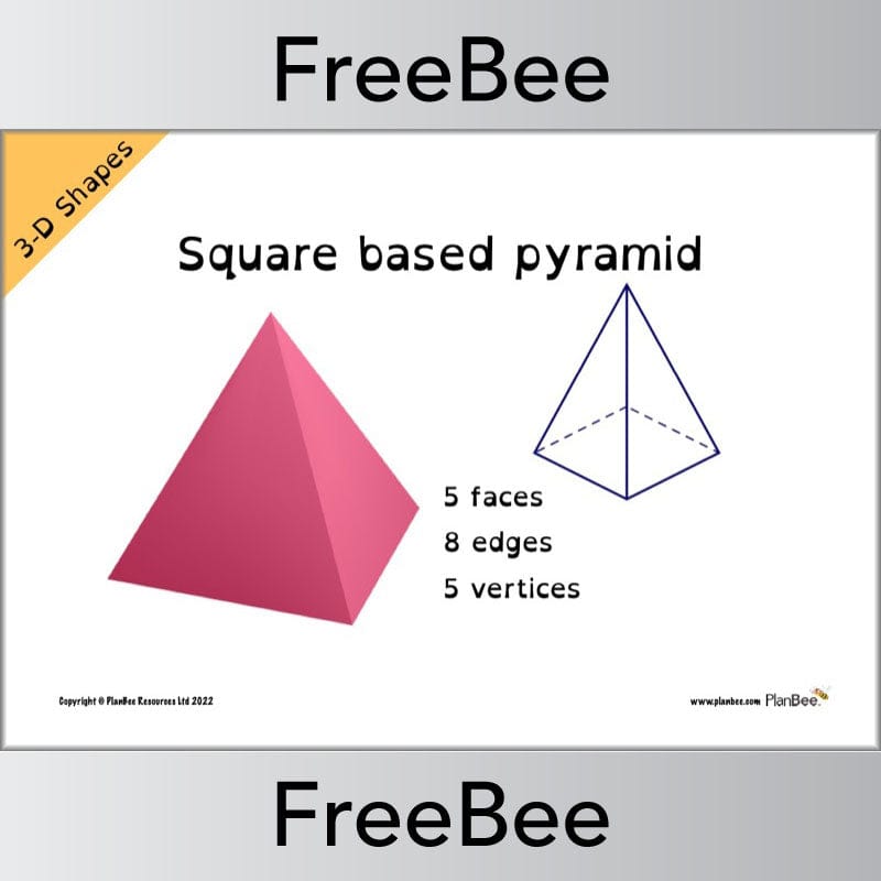 PlanBee FREE 3D Shape Posters by PlanBee