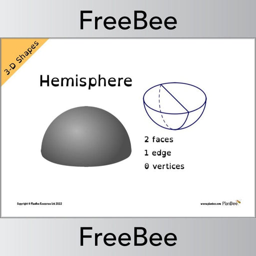PlanBee FREE 3D Shape Posters by PlanBee