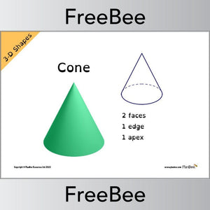 FREE 3D Shape Posters By PlanBee