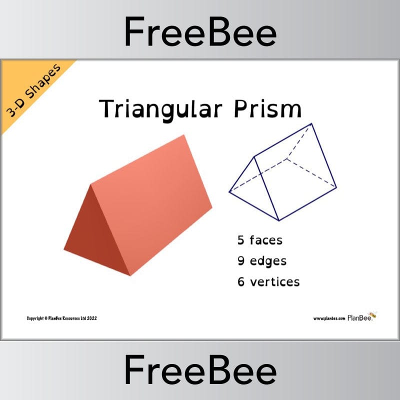 PlanBee FREE 3D Shape Posters by PlanBee