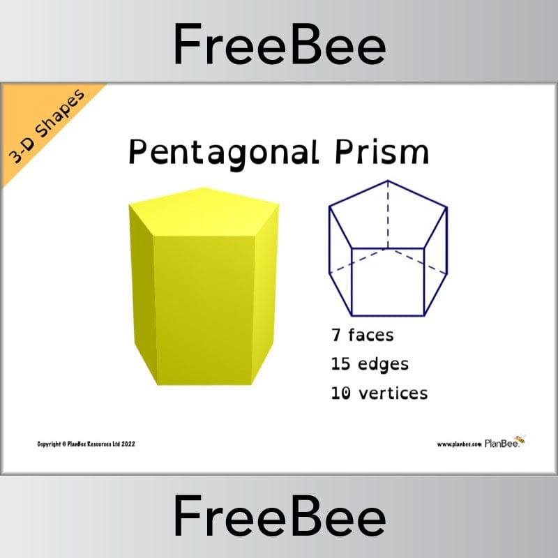 PlanBee FREE 3D Shape Posters by PlanBee