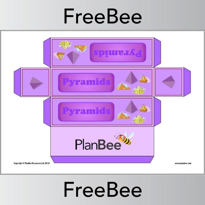 FREE Maths Group Names 3D Shapes Pyramids | PlanBee