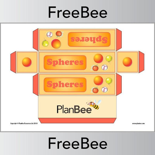 FREE Maths Group Names 3D Shapes Spheres | PlanBee