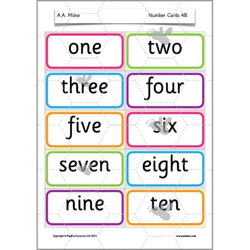 PlanBee Year 2 Poems to Perform - A.A. Milne - 'The End'