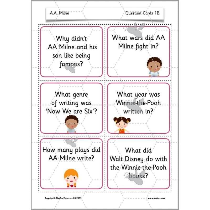 PlanBee Year 2 Poems to Perform - A.A. Milne - 'The End'