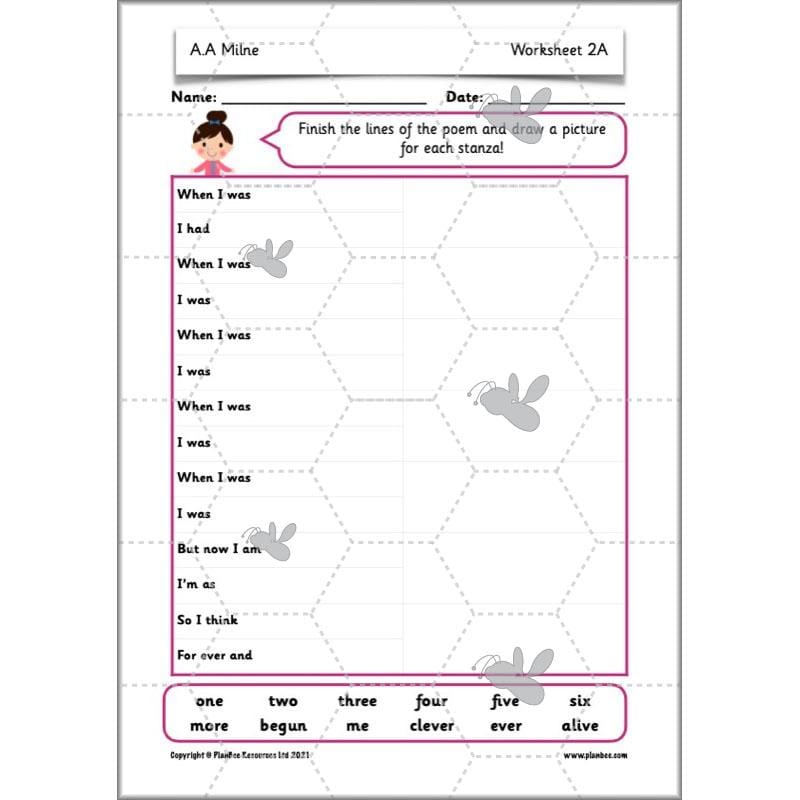 A A Milne Poems | Year 2 Poetry Planning by PlanBee