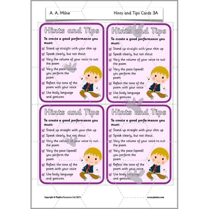 A A Milne Poems | Year 2 Poetry Planning by PlanBee