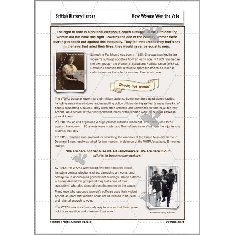 PlanBee British History Heroes KS2 History Lessons by PlanBee