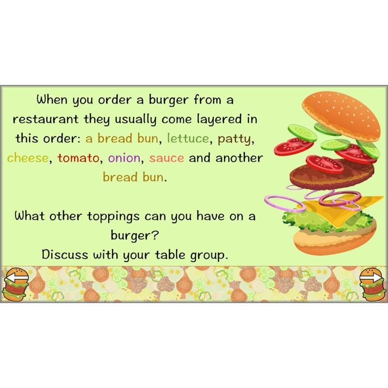 PlanBee KS2 Kids Burger Recipe Lessons by PlanBee
