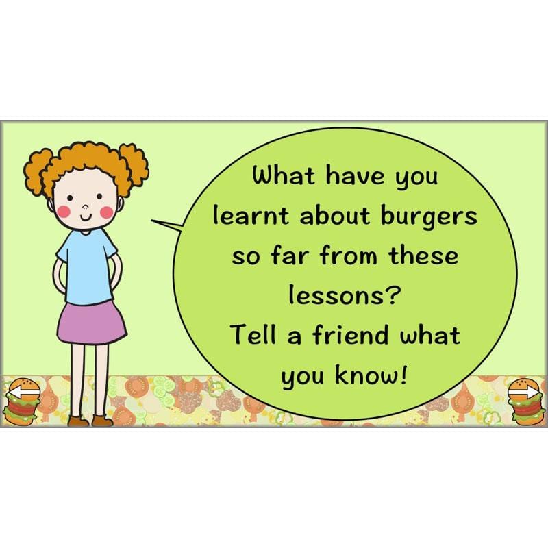 PlanBee KS2 Kids Burger Recipe Lessons by PlanBee