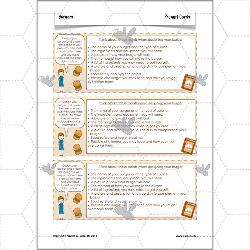 PlanBee KS2 Kids Burger Recipe Lessons by PlanBee