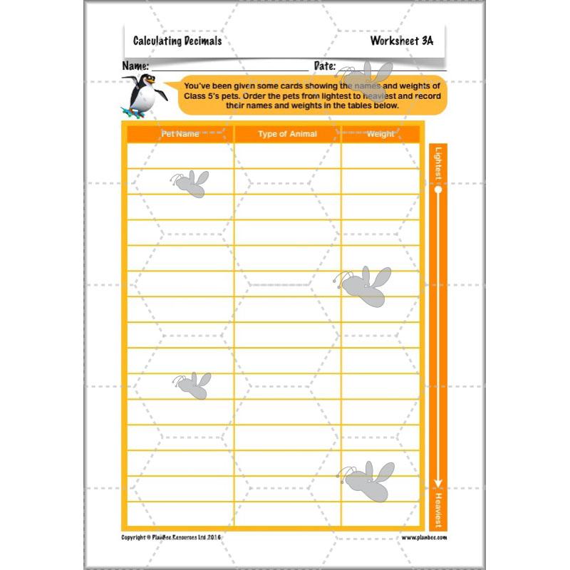 PlanBee Calculating Decimals - Complete Planning - Year 5 Fractions & Decimals