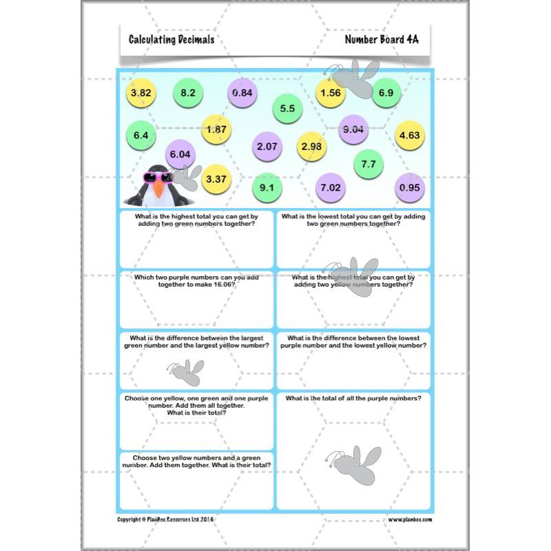 PlanBee Calculating Decimals - Complete Planning - Year 5 Fractions & Decimals