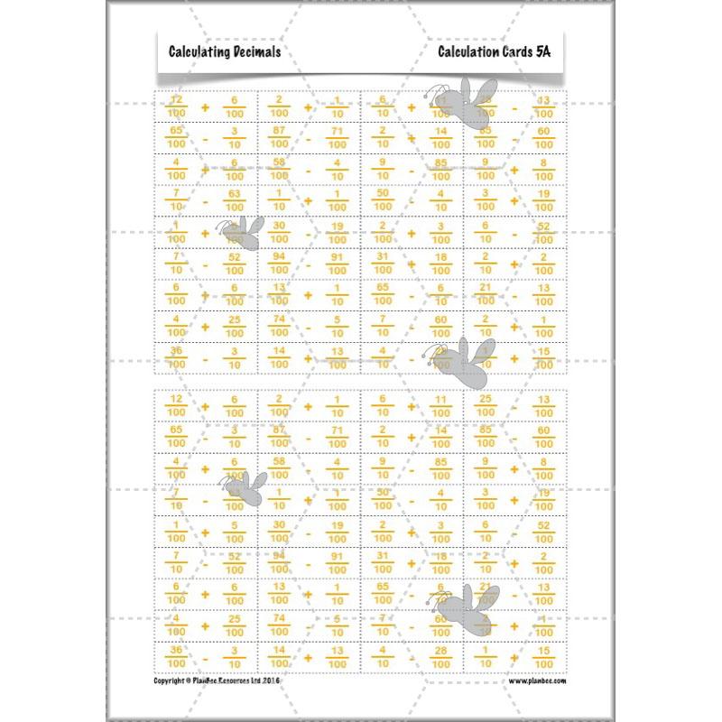 PlanBee Calculating Decimals - Complete Planning - Year 5 Fractions & Decimals