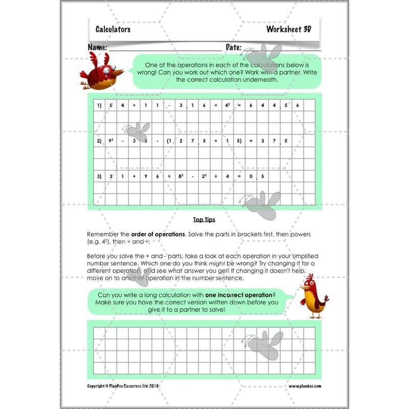 PlanBee Calculators - Year 6 Complete Maths Planning and Resources by PlanBee