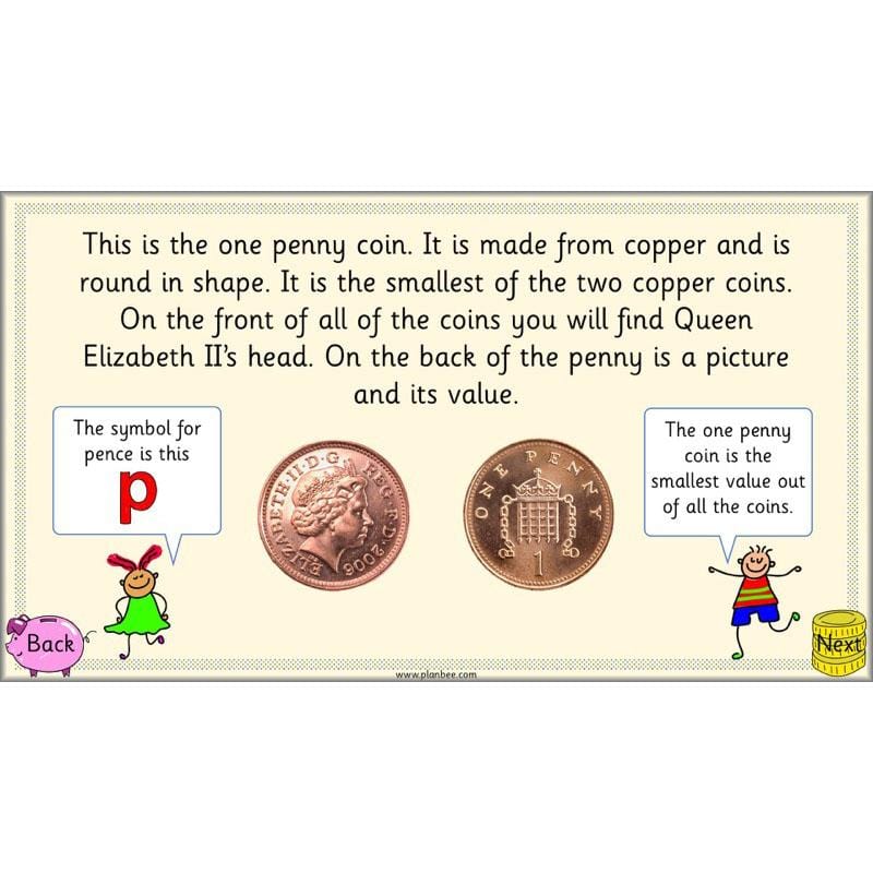 PlanBee Can you recognise coins? Year 1 money planning and activities