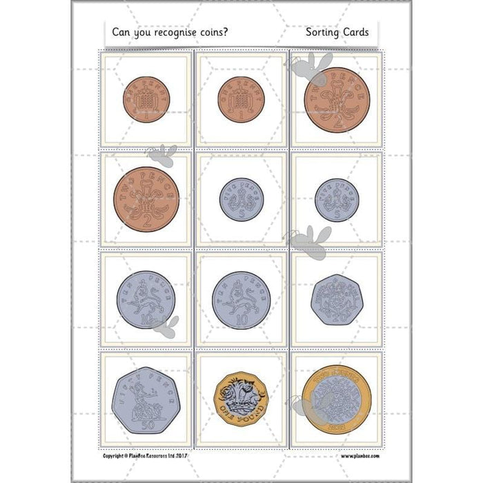 PlanBee Can you recognise coins? Year 1 money planning and activities