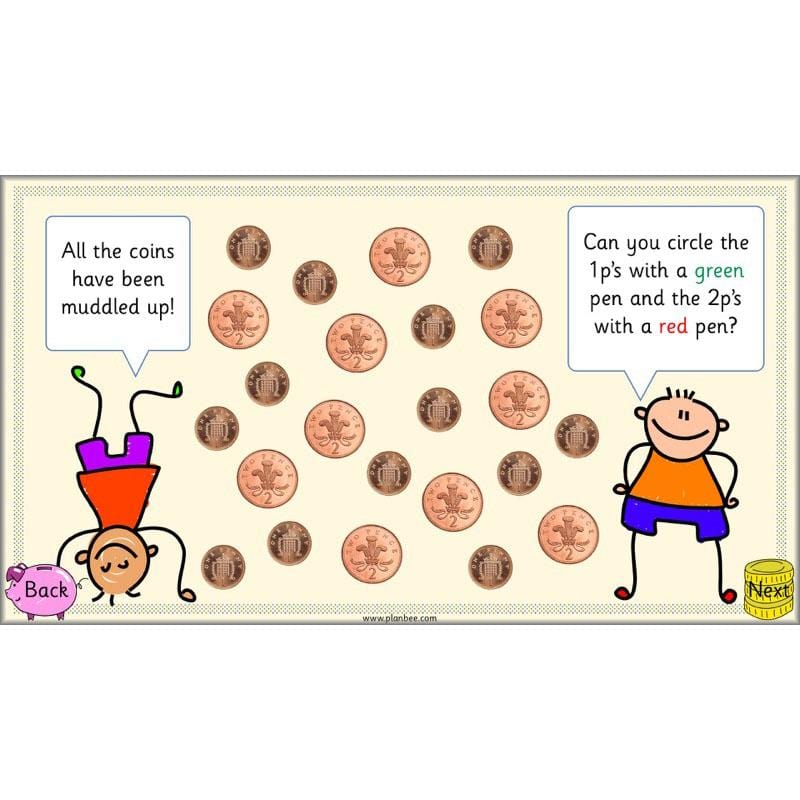 PlanBee Can you recognise coins? Year 1 money planning and activities