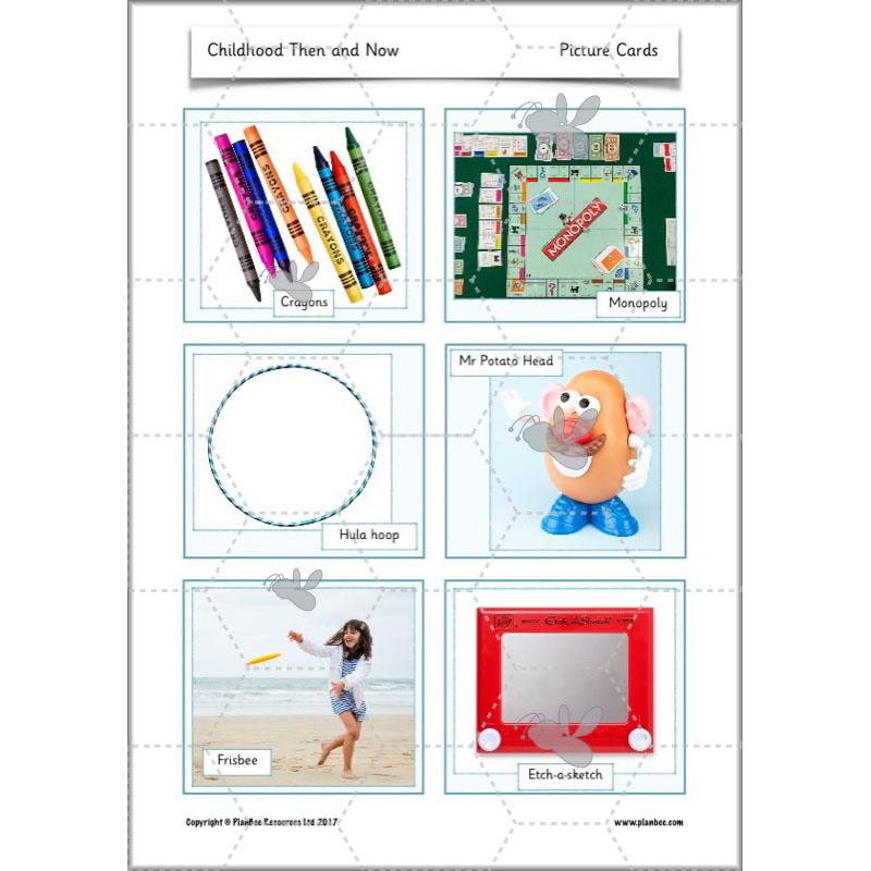 PlanBee Childhood in the Past Then and Now KS1 History by PlanBee